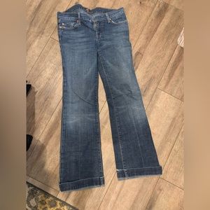 Womens seven7 jeans bell bottom:flare